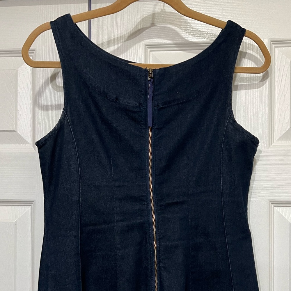 ANTHROPOLOGIE HOLDING HORSES CLARA TIE KNOT DENIM DRESS - Picture 5 of 12